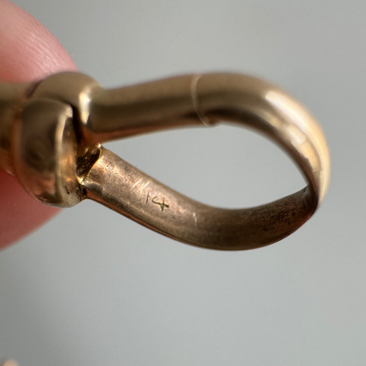 A N T I Q U E // rosy possibilities / 14k rose gold cable link watch chain / 12.25", 20g