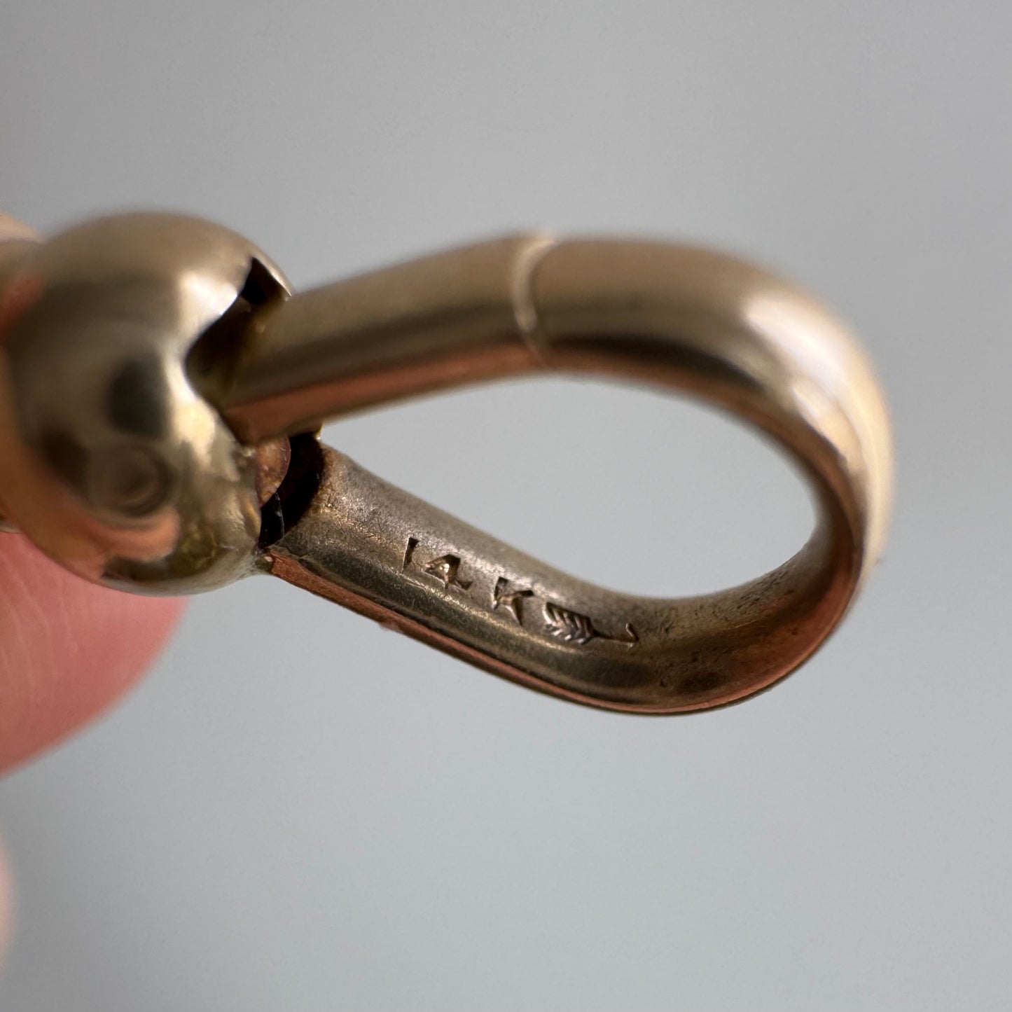 A N T I Q U E // rosy possibilities / 14k rose gold cable link watch chain / 12.25", 20g