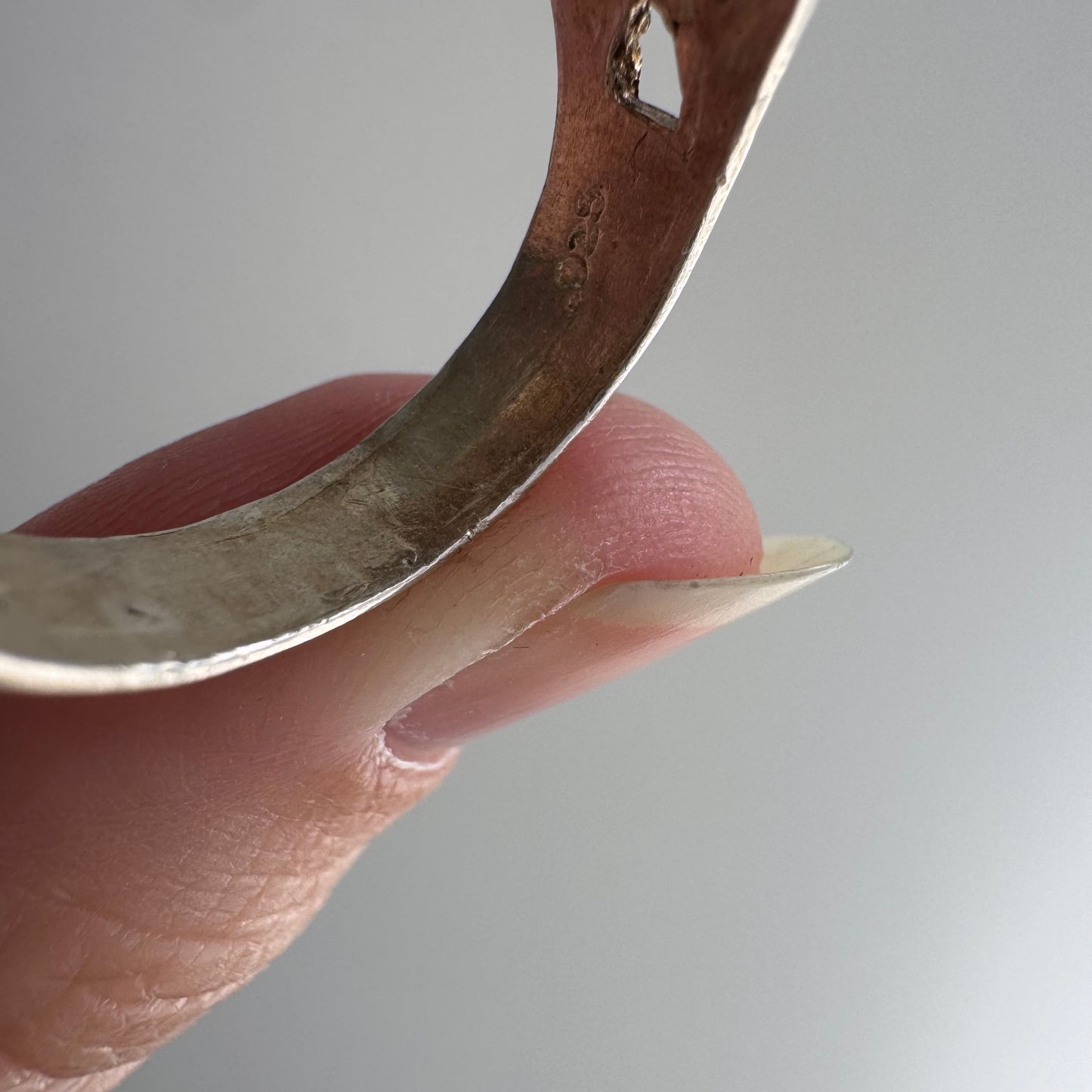 E S T A T E // $$$ / sterling silver dollar sign signet ring / size 11+