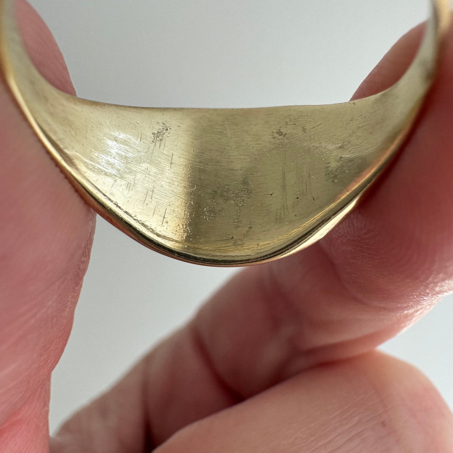 reimagined V I N T A G E // treasure seeker / 10k yellow and white gold signet with new crow engraving and diamond / size 8.75