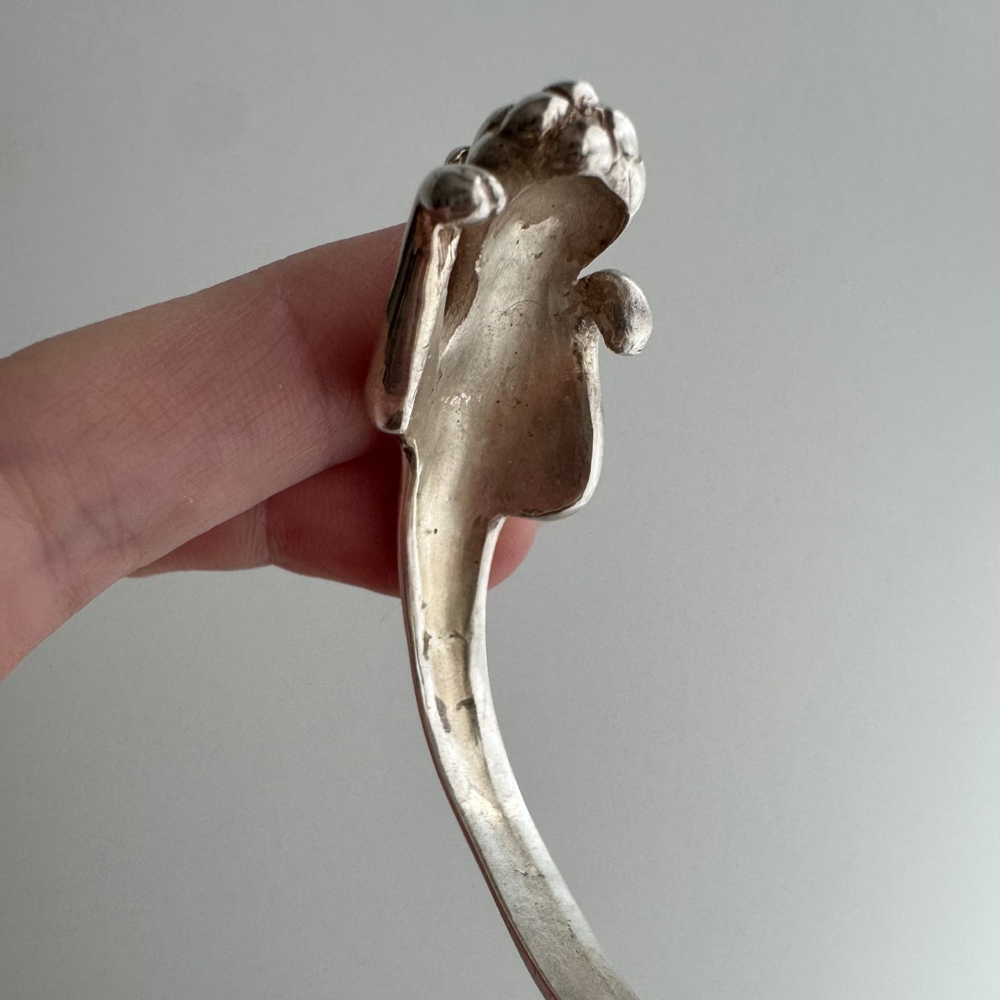 E S T A T E // humble strength / sterling silver big cat wrap cuff bracelet / 6+ inches