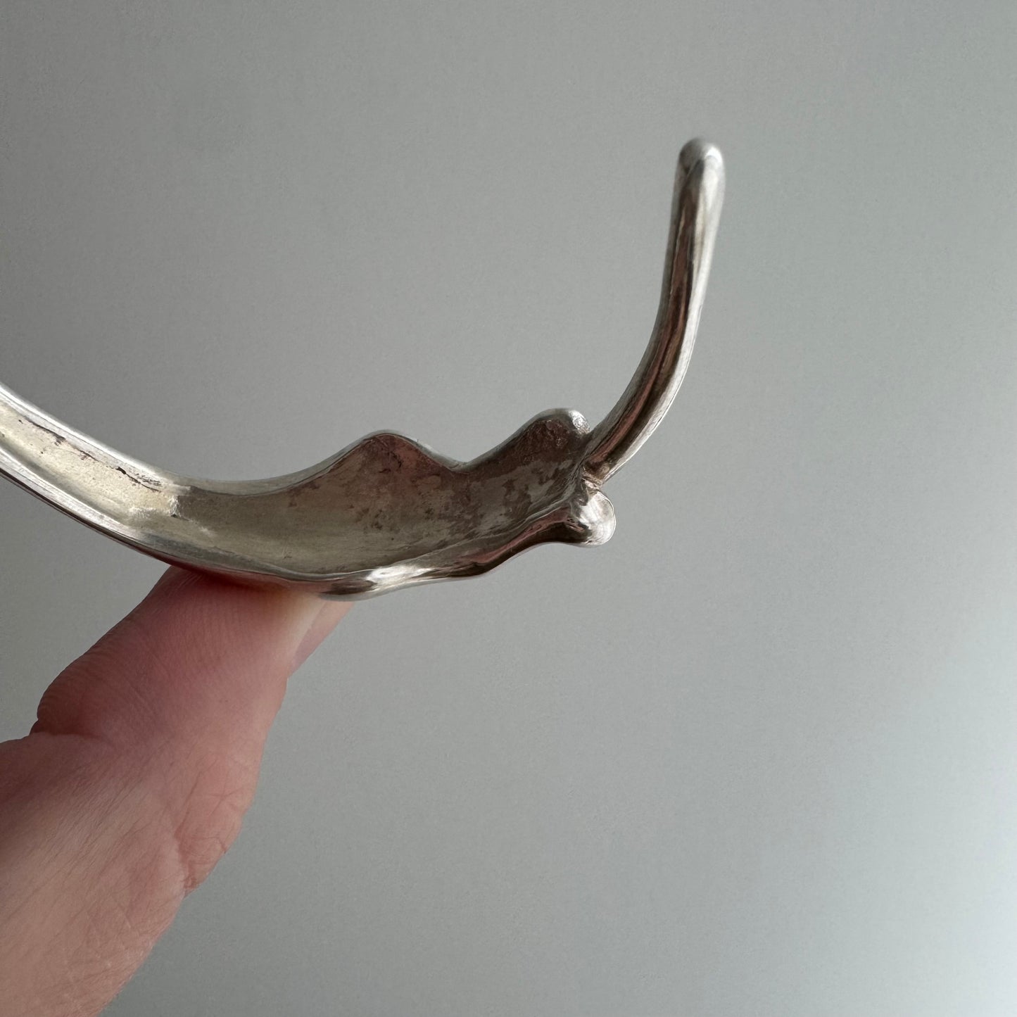 E S T A T E // humble strength / sterling silver big cat wrap cuff bracelet / 6+ inches