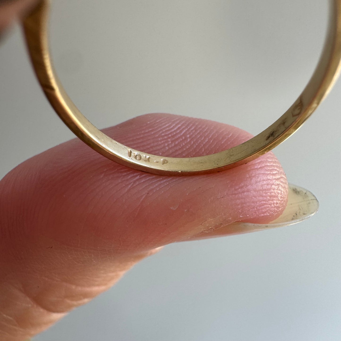 reimagined V I N T A G E // Lucky achievements / 10k and diamond Lucky supermaket pin conversion ring / size 5.75