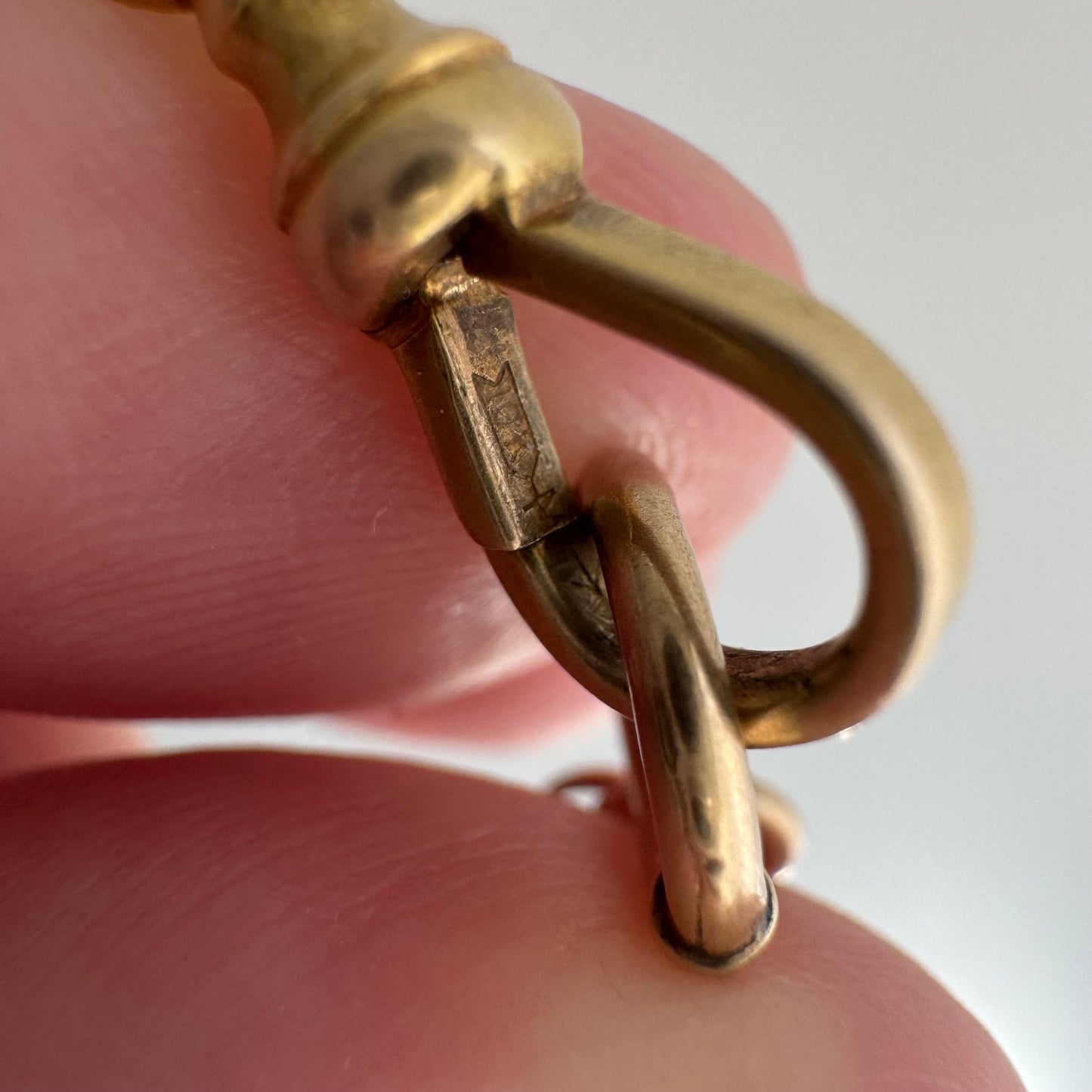 A N T I Q U E // nuggets of truth and wisdom / 10k and 19k high karat gold rush nugget link watch chain necklace / 17", 10.8g