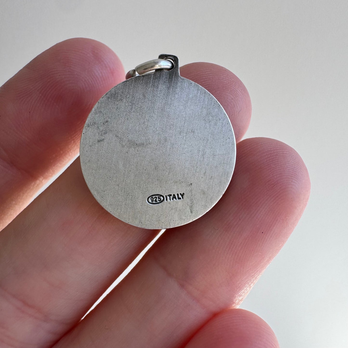 V I N T A G E // cheerful mood / sterling silver mid century moon and stars / a pendant