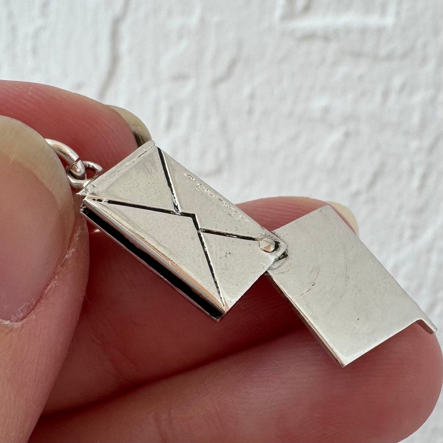 V I N T A G E // sassy report card / rhodium plated sterling silver report card / a charm