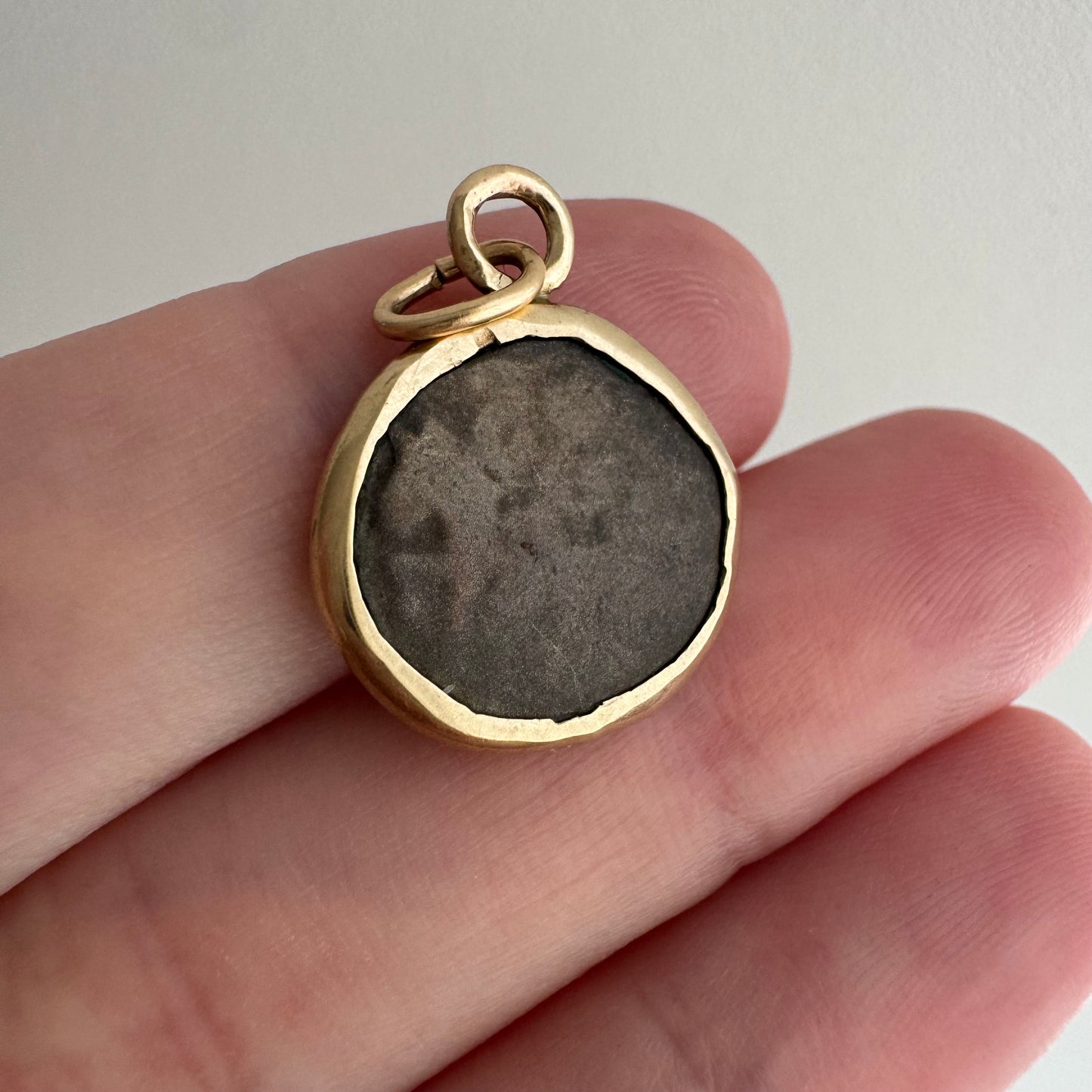 A N T I Q U E // horsing around / 10k framed Roman coin / a charm or pendant