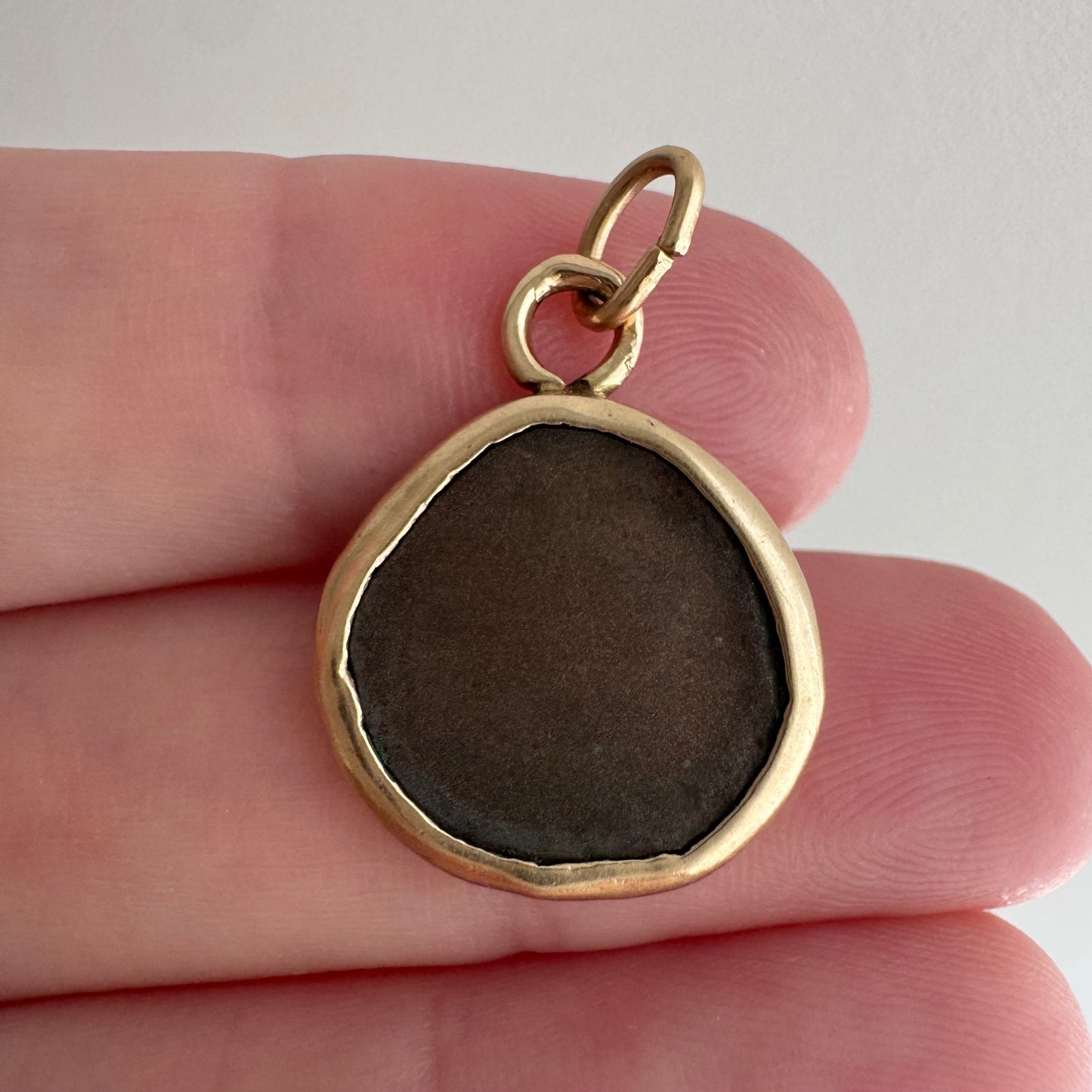 A N T I Q U E // horsing around / 10k framed Roman coin / a charm or pendant