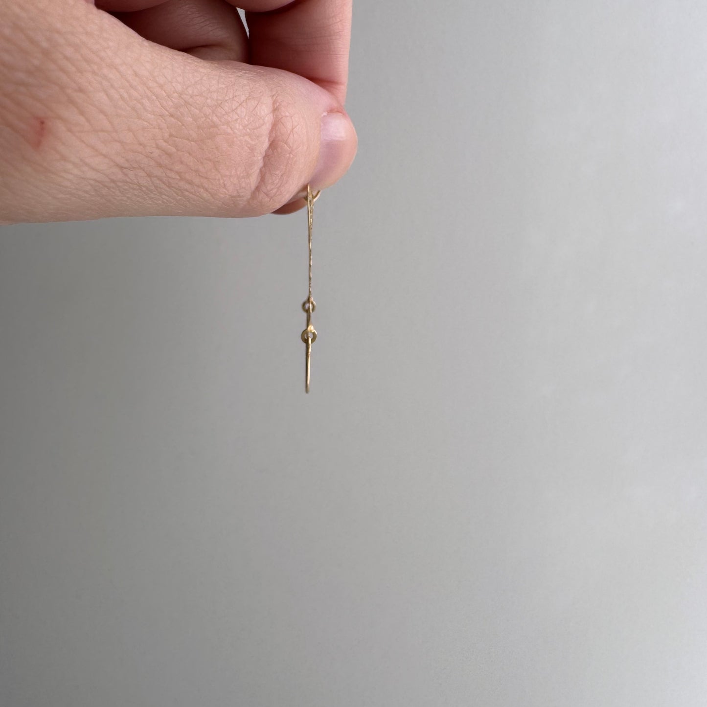 E S T A T E // on the other side of change / 14k yellow gold butterfly charm holder connector / a charm holder