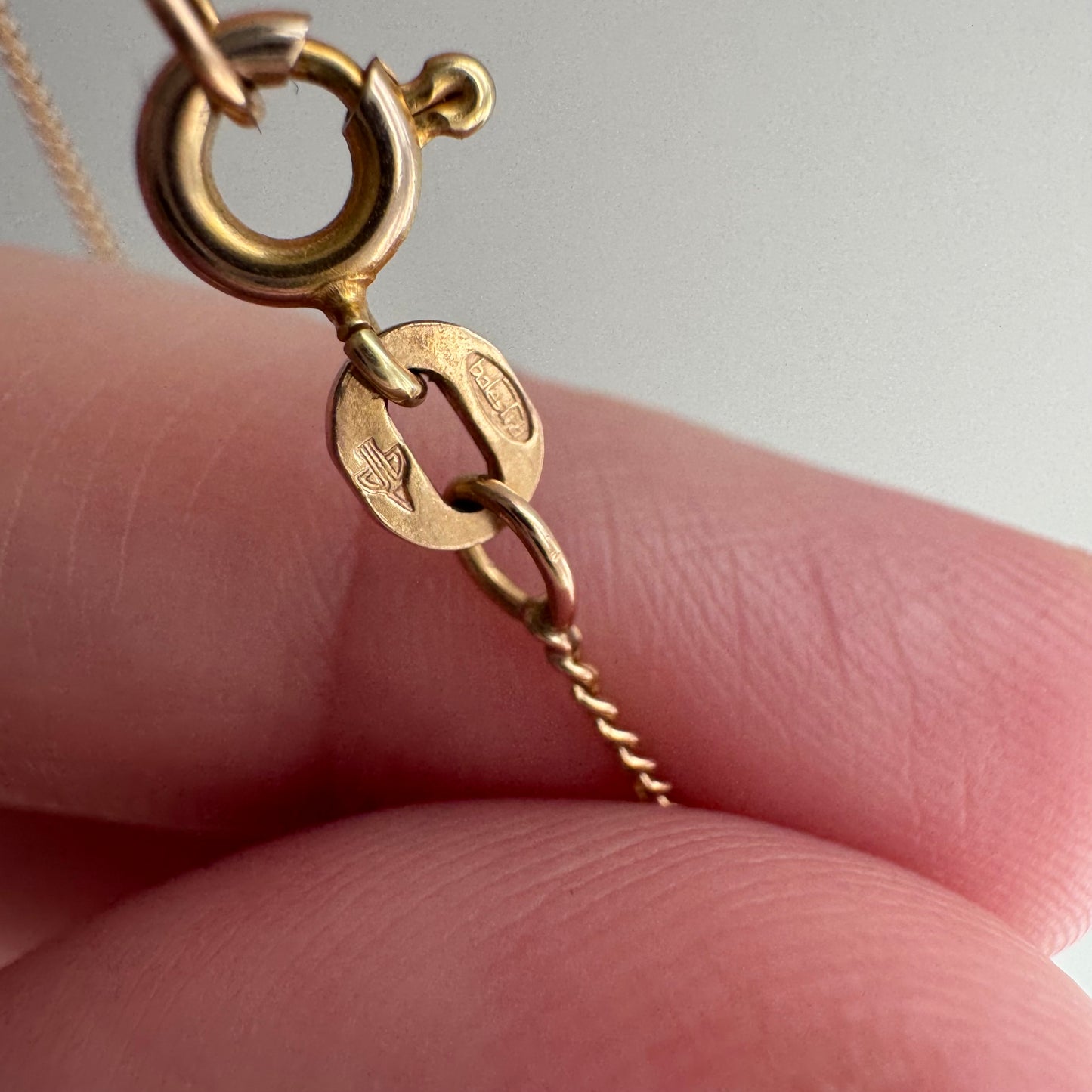 V I N T A G E // deco stations / 14k yellow gold curb chain necklace with fancy stations / almost 18.75", 2.3g