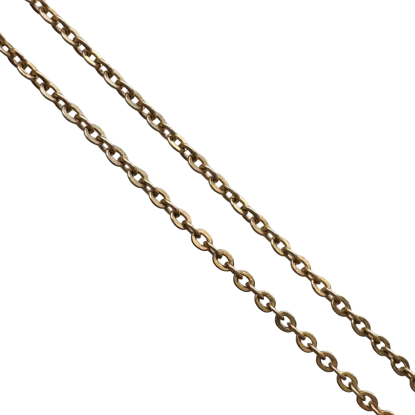 V I N T A G E // dainty cable / 14k yellow gold dainty 0.8mm cable chain necklace / 16.25", 1.4g