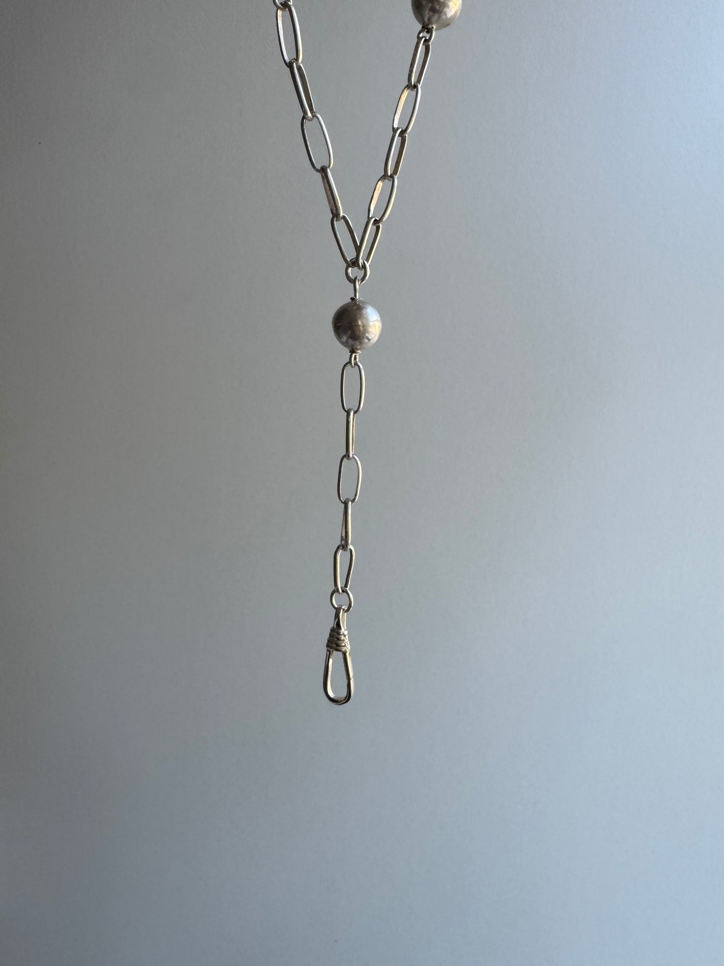 LIKE A LIVE // short term discounted price / reworked sterling silver bench bead station rosary style necklace