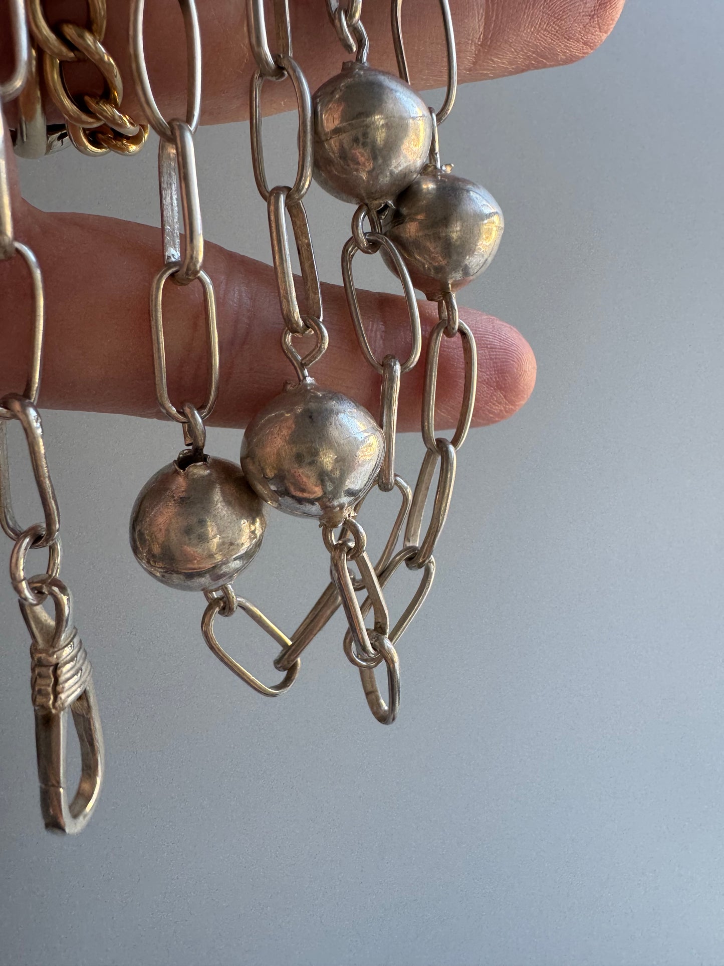 LIKE A LIVE // short term discounted price / reworked sterling silver bench bead station rosary style necklace