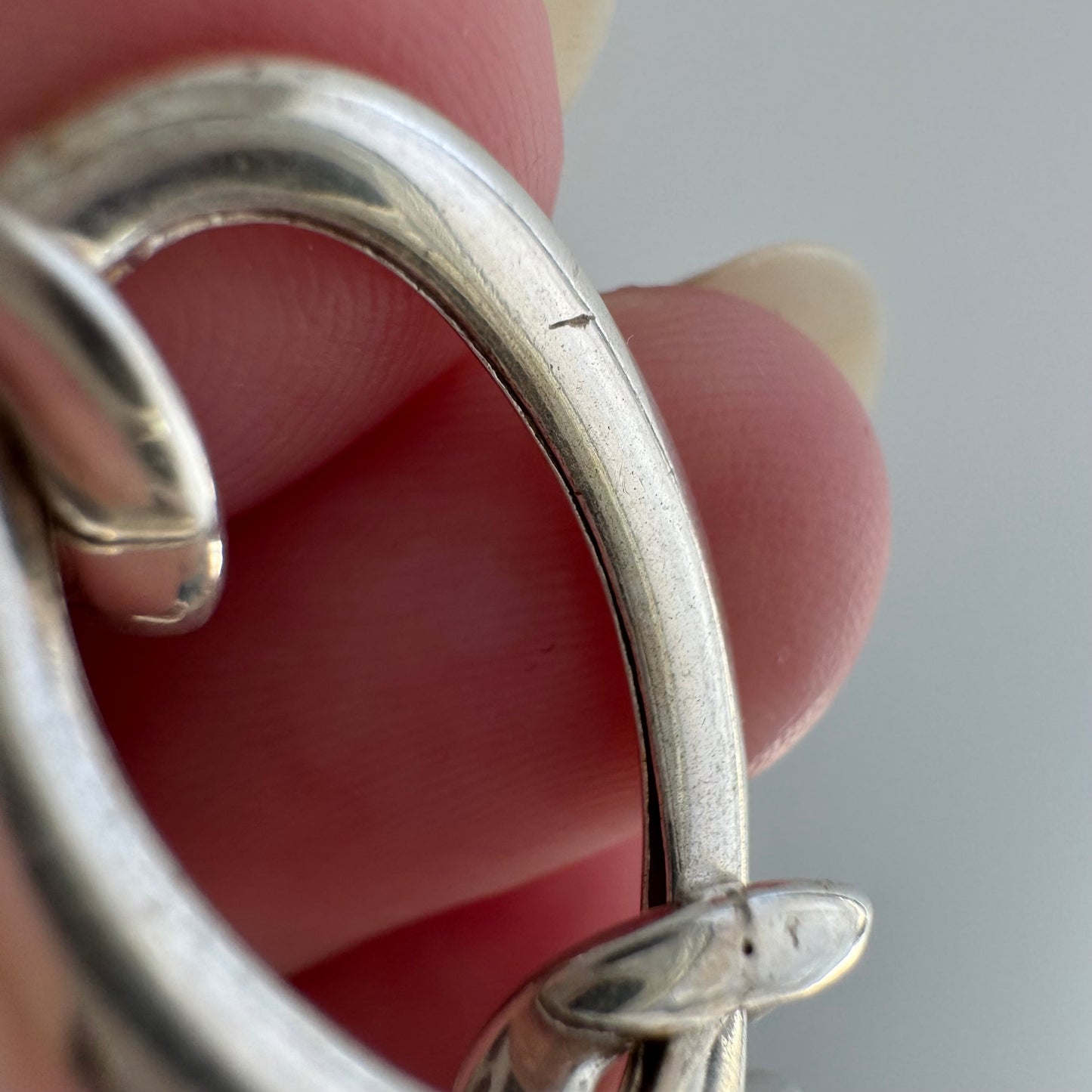 V I N T A G E // playful figaro  / wide chunky puffy sterling silver figaro chain / 20.5", 29.8g