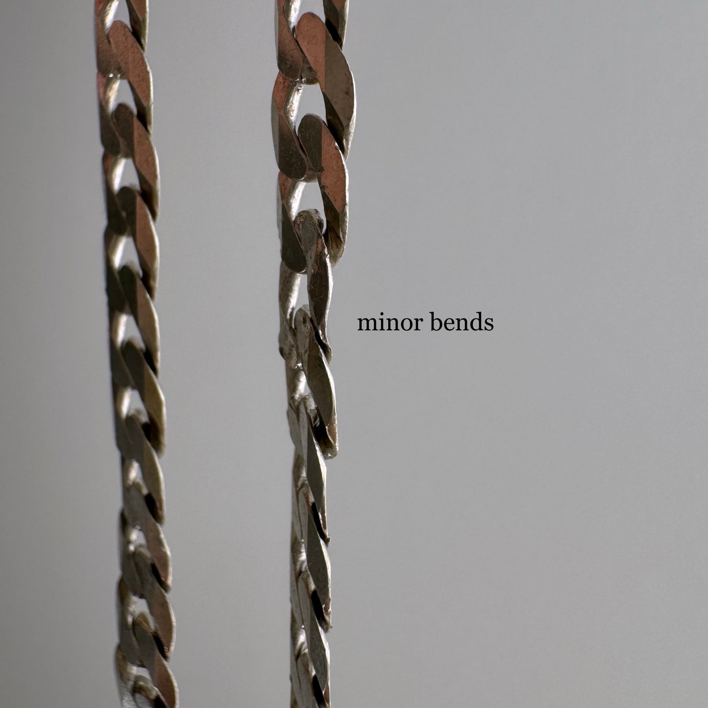 reimagined V I N T A G E // handcuff clasp / re-worked sterling silver flat curb chain / almost 20.5", 19.7g