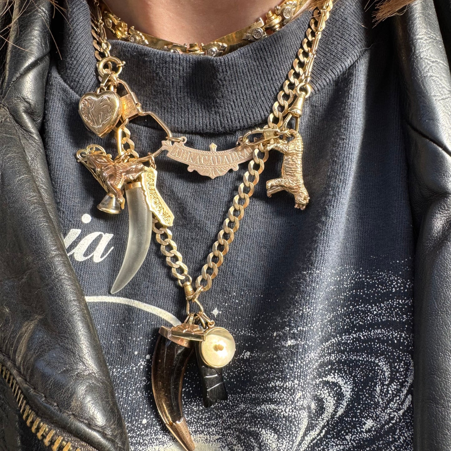 N E W // abracadabra / 10k rosy gold abracadabra / a pendant