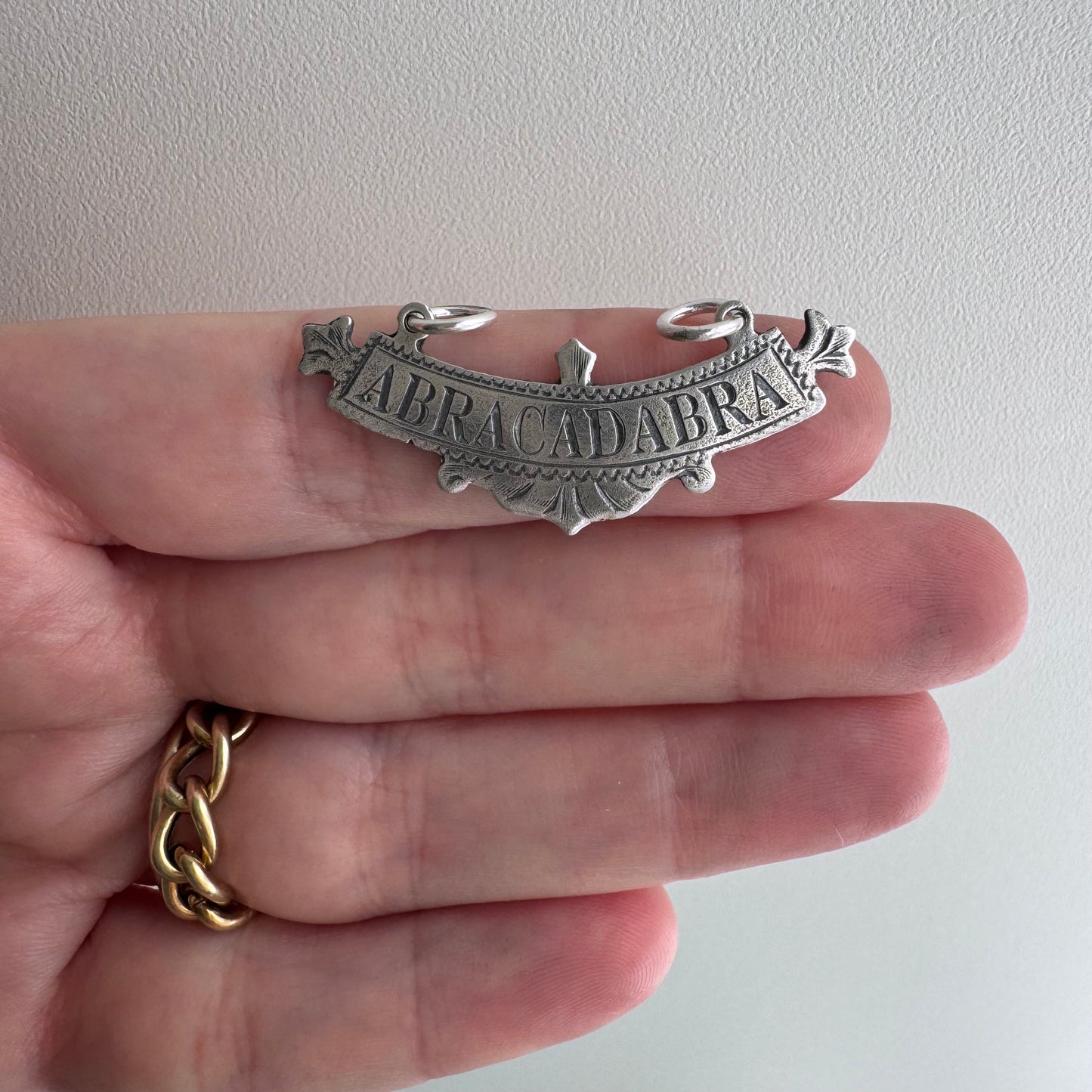 N E W // abracadabra / sterling silver abracadabra / a pendant