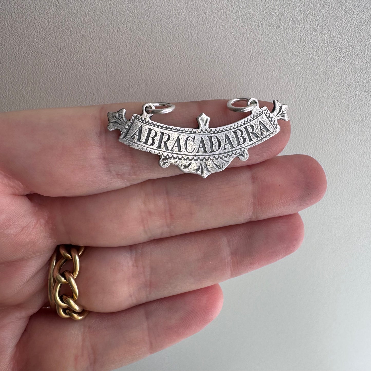 N E W // abracadabra / sterling silver abracadabra / a pendant