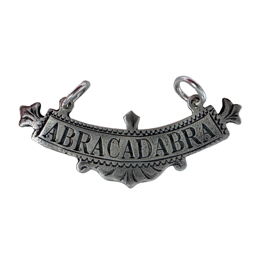 N E W // abracadabra / sterling silver abracadabra / a pendant