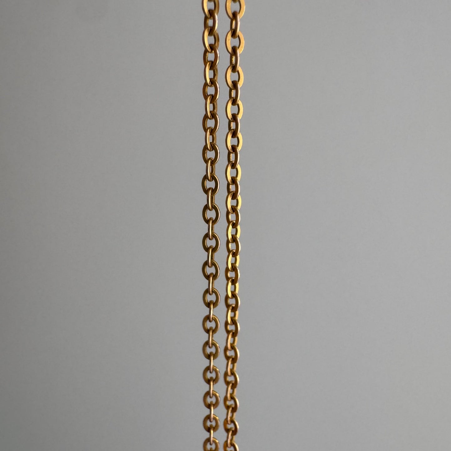 V I N T A G E // classic cable / 10k yellow gold 1.5mm dainty cable link chain / 18.25", 1.5g