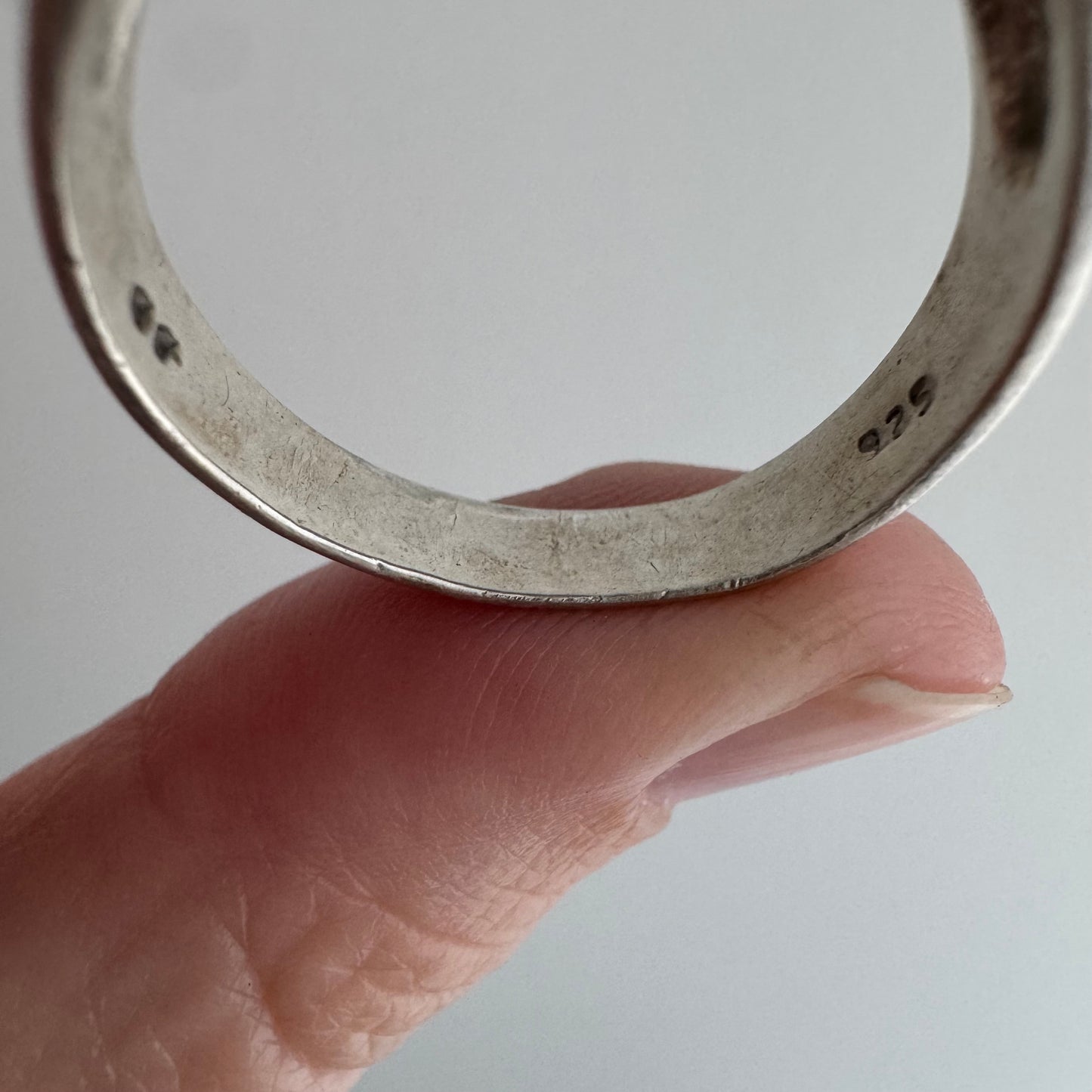 48 hour pricing // early access discounted price / sterling silver and glass stone signet ring / size 11.5+