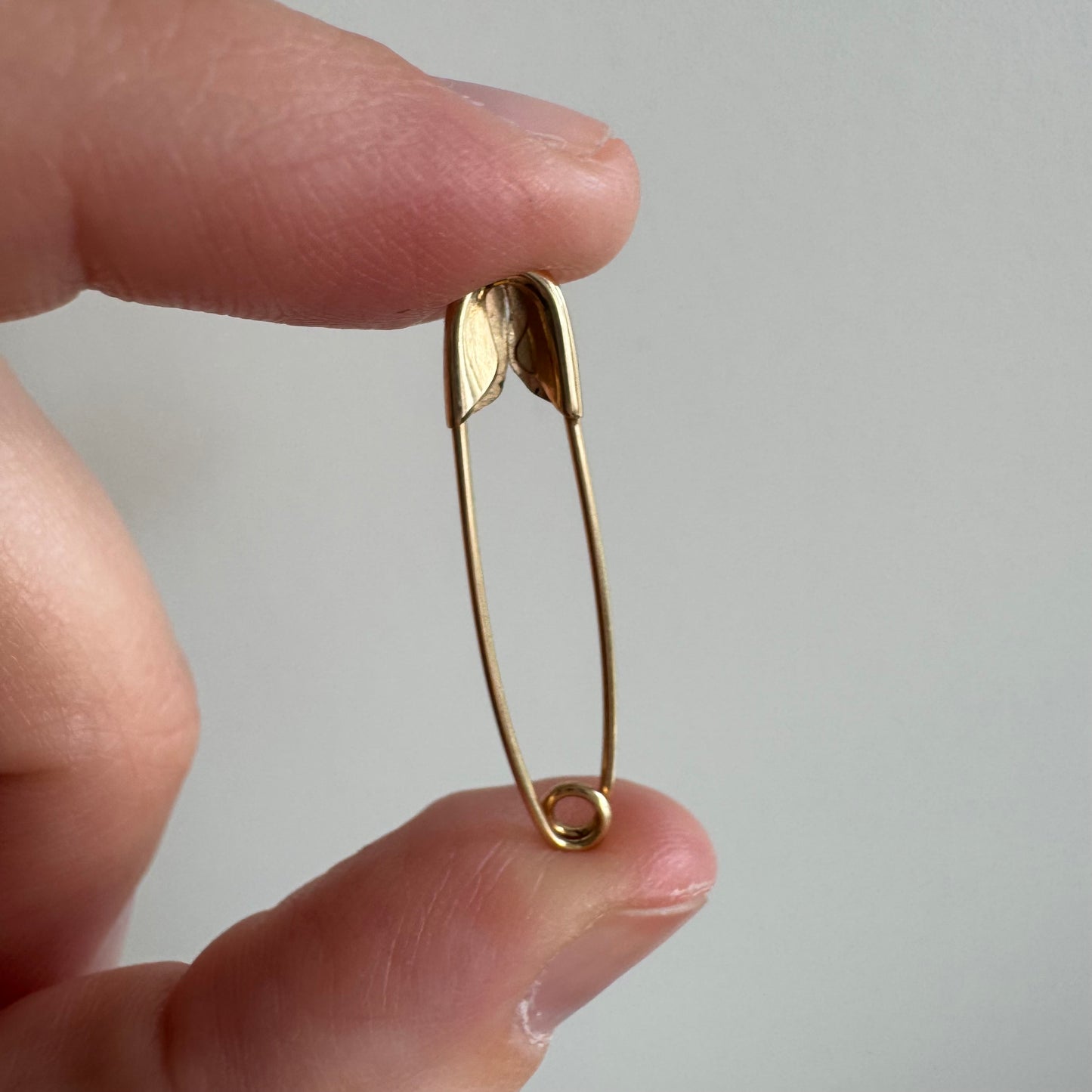 RESERVED P R E - L O V E D // hold it together / 14k yellow gold safety pin possibilities