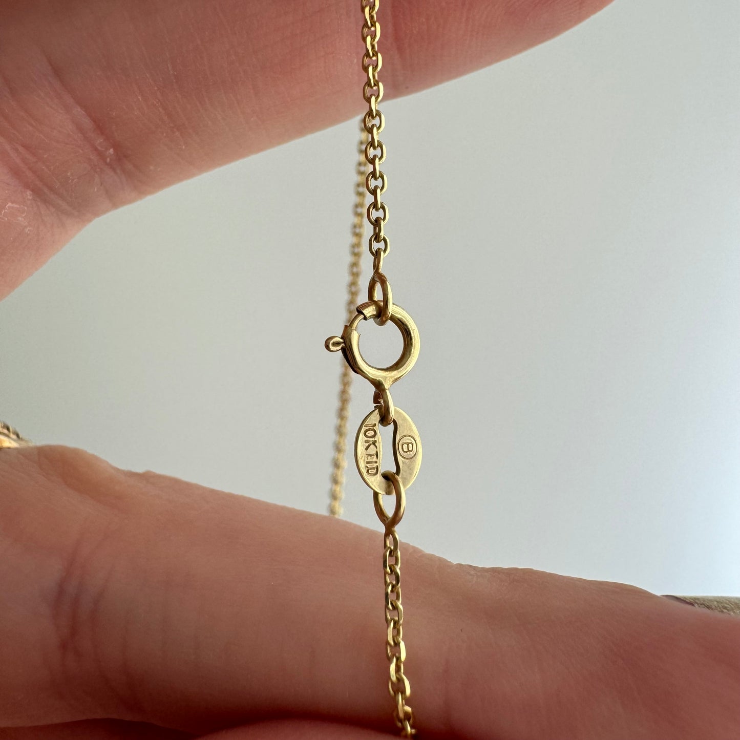 V I N T A G E // classic cable / 10k yellow gold 1.1mm dainty cable link chain / 18", 1.4g