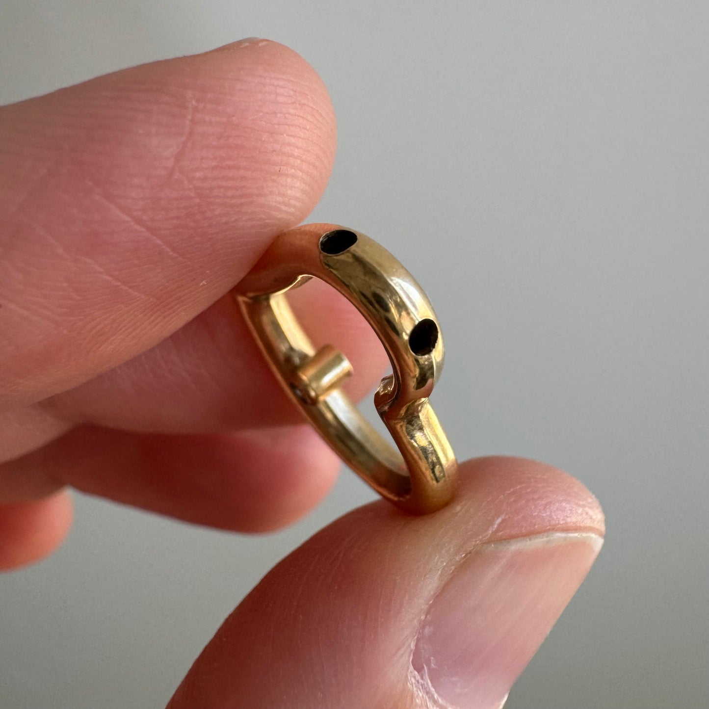 V I N T A G E // love lines / 14k heart with a single diamond / a pendant