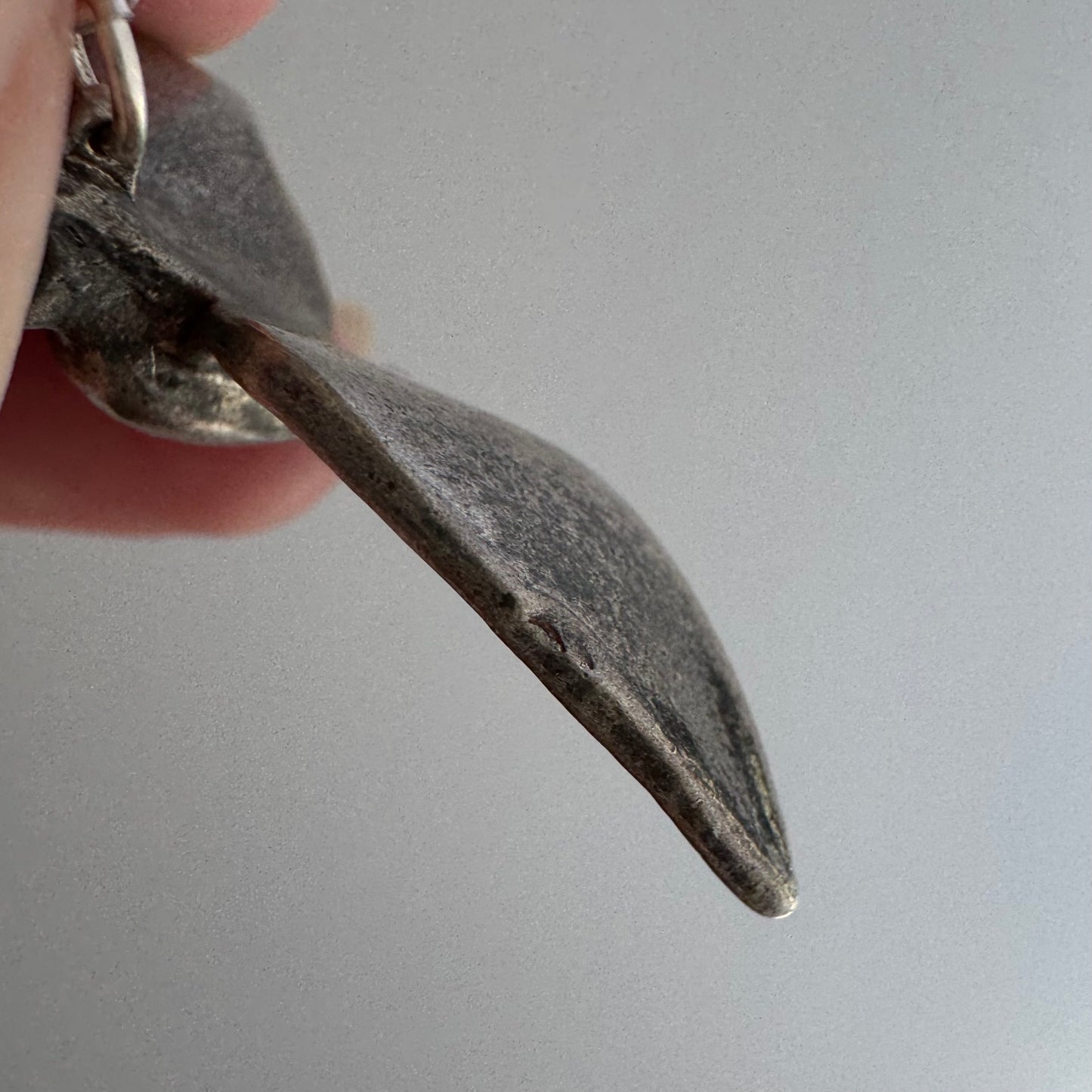 V I N T A G E // wing span / sterling silver fetish style bird / a large pendant