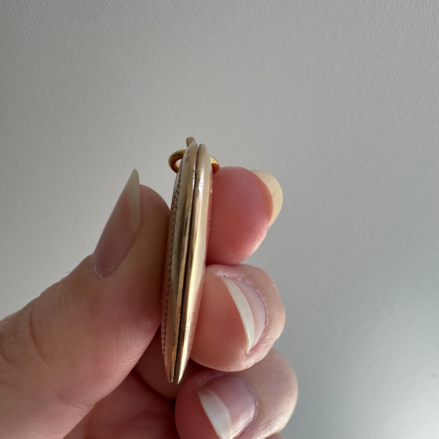 V I N T A G E // retro forget me not / 1940s 10k GF over sterling silver heart locket / a pendant