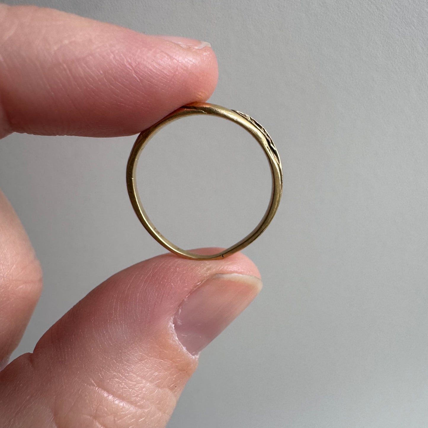 V I N T A G E // blooming love / 14k art nouveau inspired floral wedding set / size 5.25