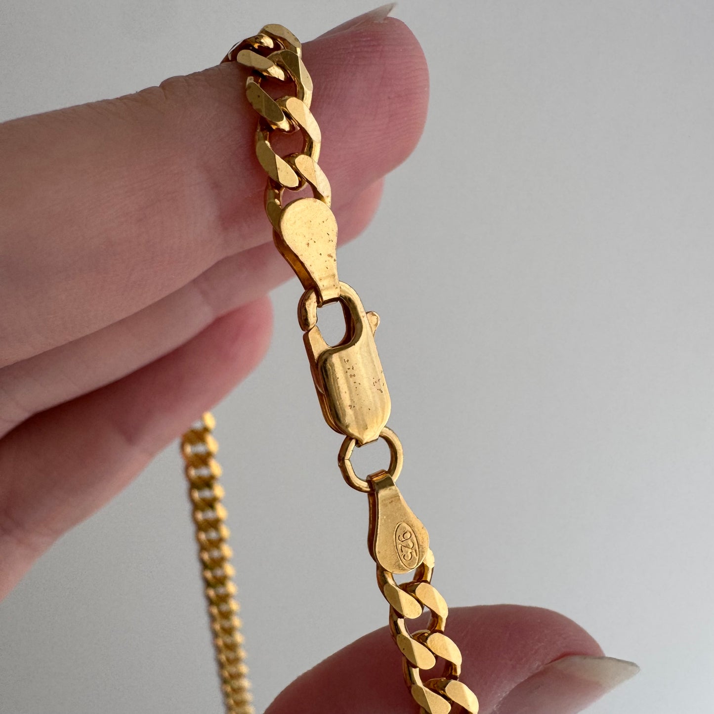 reimagined V I N T A G E // modern day watch chain / re-worked gold over sterling silver one-to-one figaro chain / 23.75", 21.6g