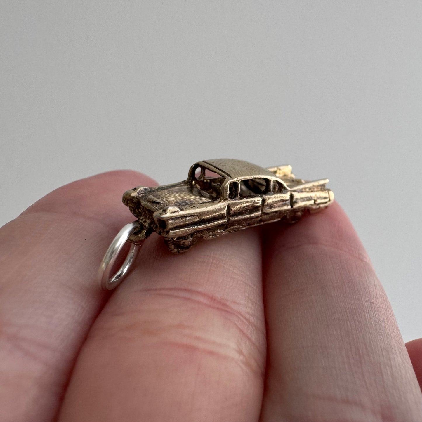 V I N T A G E // sweet ride / gold over sterling silver car / a pendant