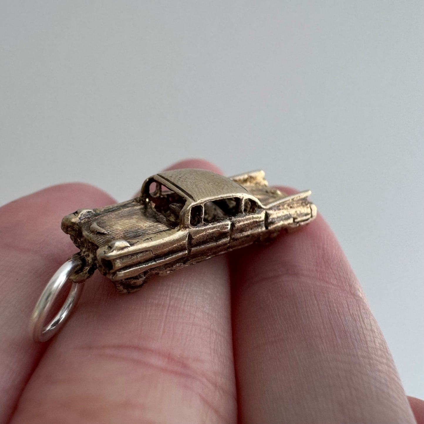 V I N T A G E // sweet ride / gold over sterling silver car / a pendant