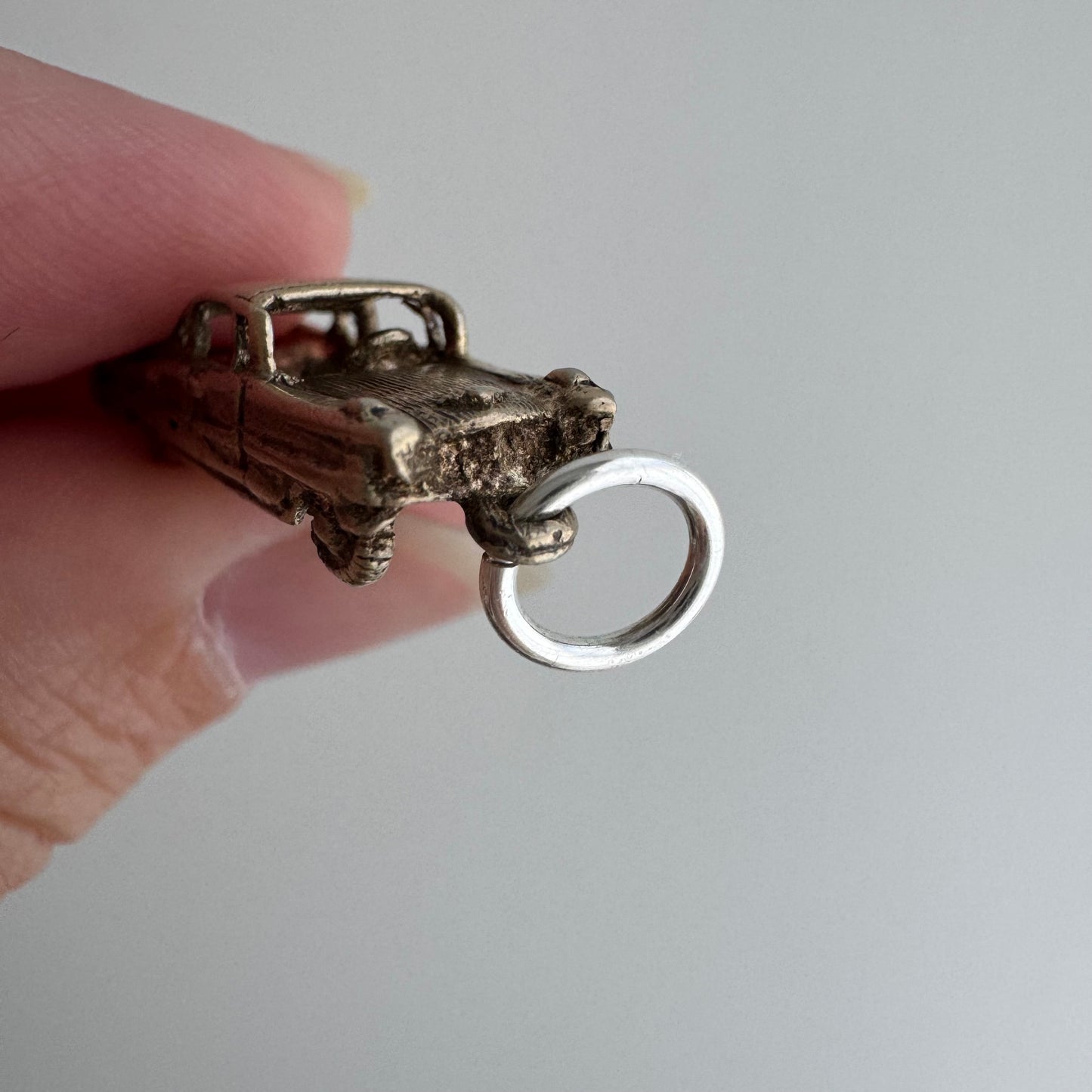 V I N T A G E // sweet ride / gold over sterling silver car / a pendant