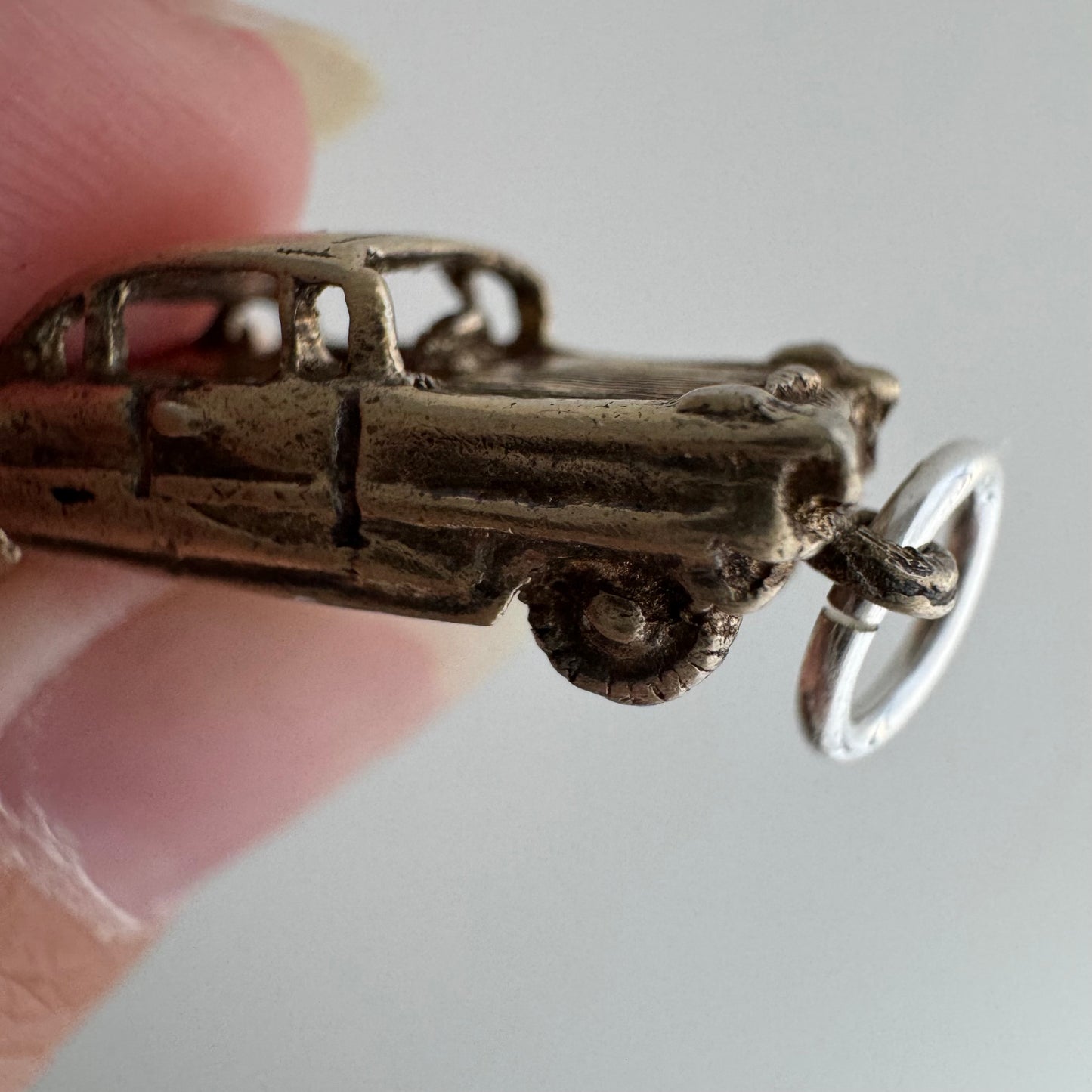 V I N T A G E // sweet ride / gold over sterling silver car / a pendant