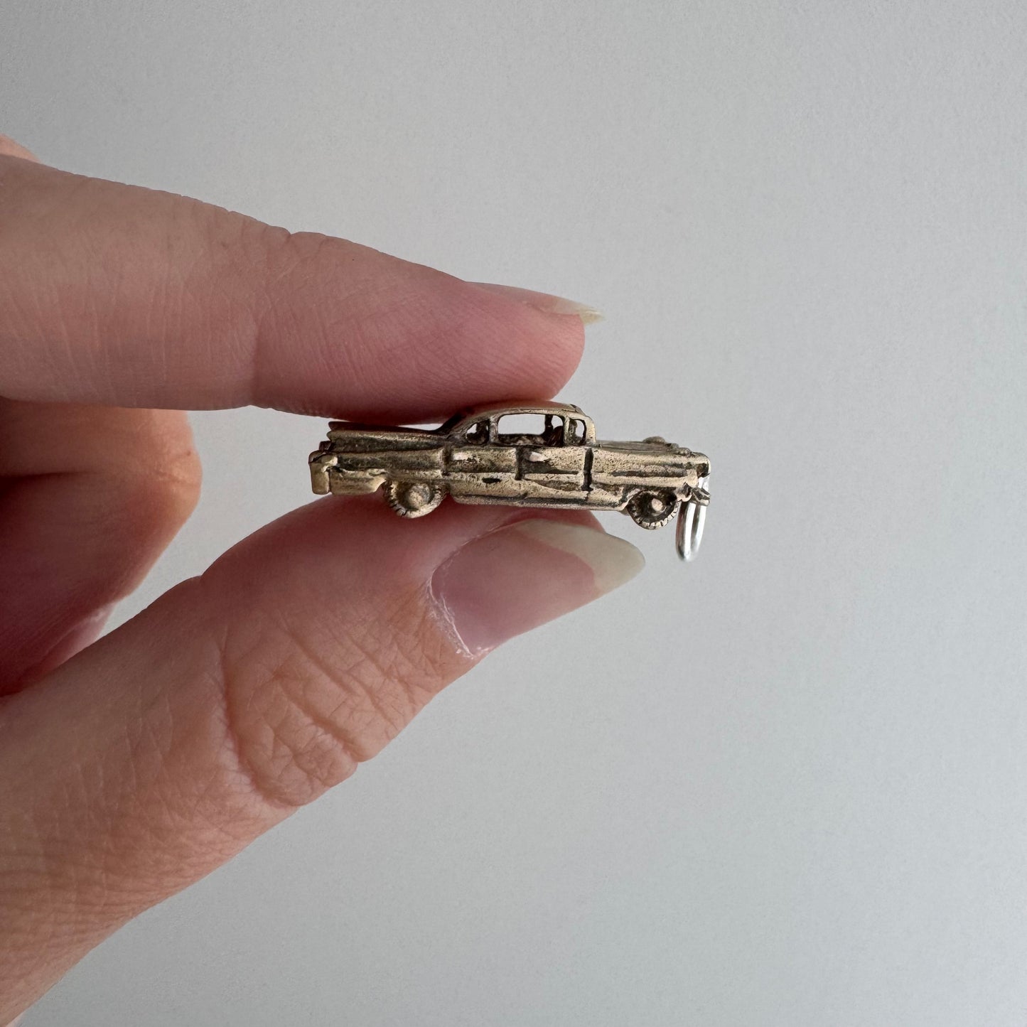 V I N T A G E // sweet ride / gold over sterling silver car / a pendant