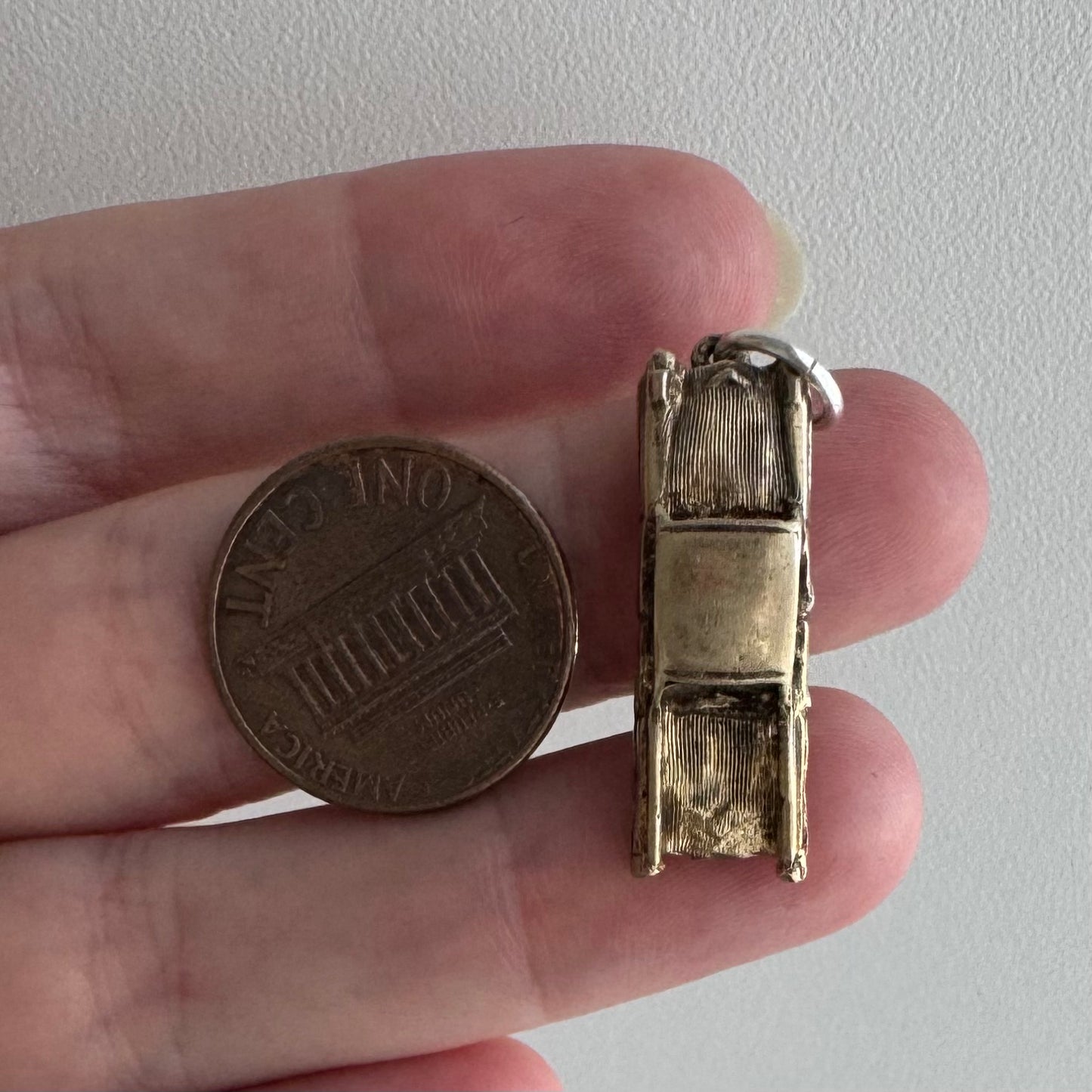 V I N T A G E // sweet ride / gold over sterling silver car / a pendant