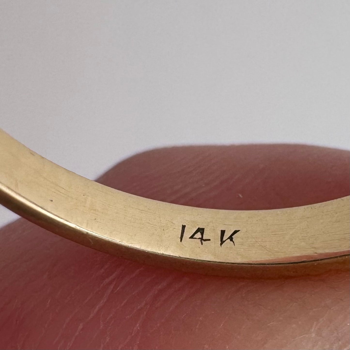 V I N T A G E // nouveau blooms / 14k 1930s floral solitaire mounting with green quartz / size 8