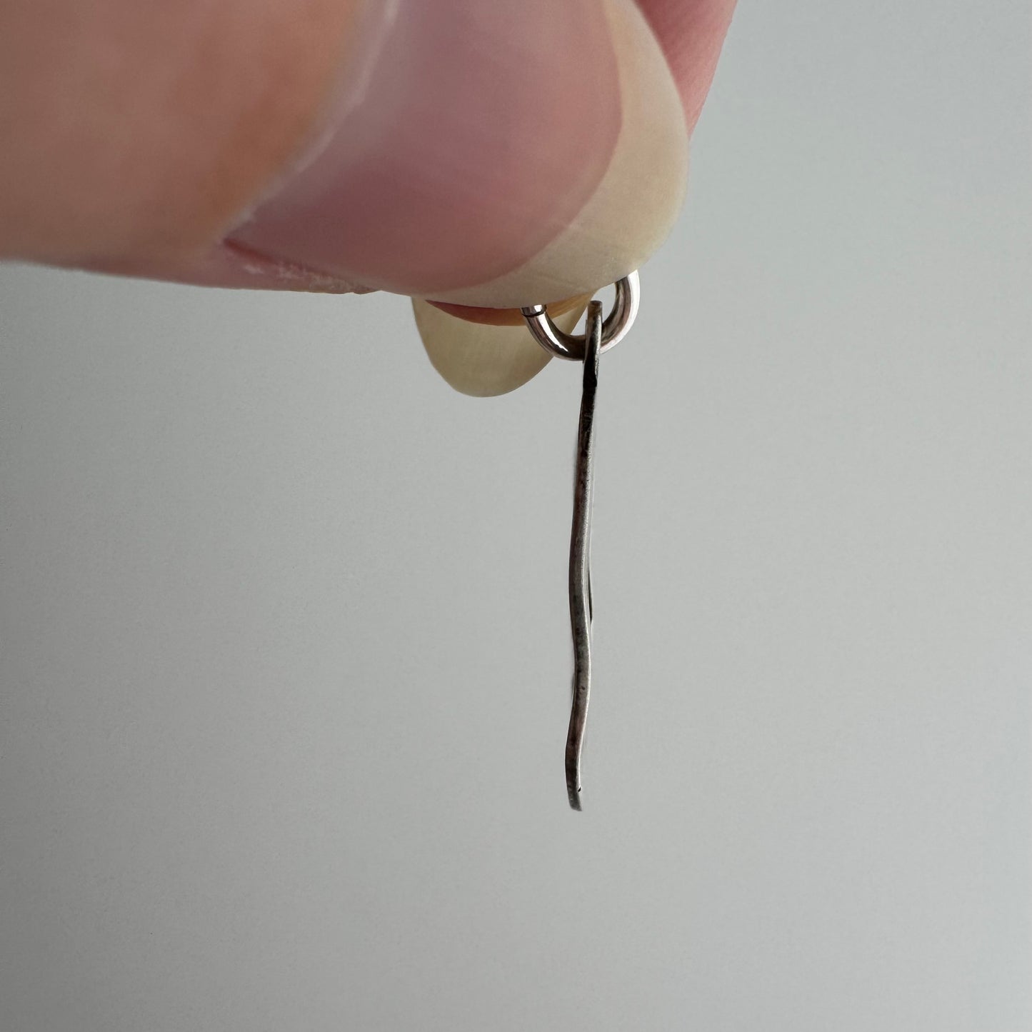 V I N T A G E // battered peace / sterling silver peace sign / a pendant