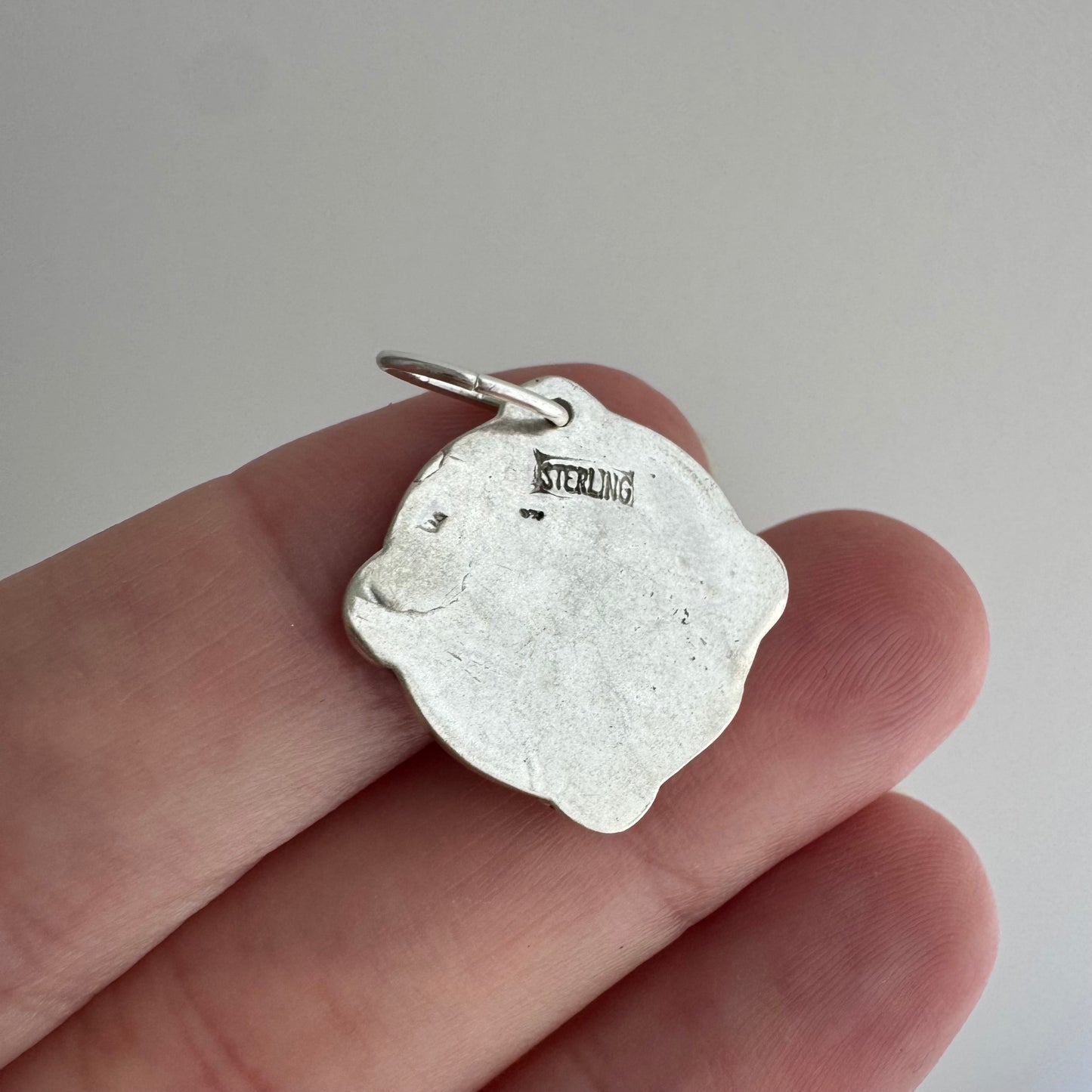 P R E - L O V E D // fabulous framed femme / sterling silver art nouveau style goddess / a pendant