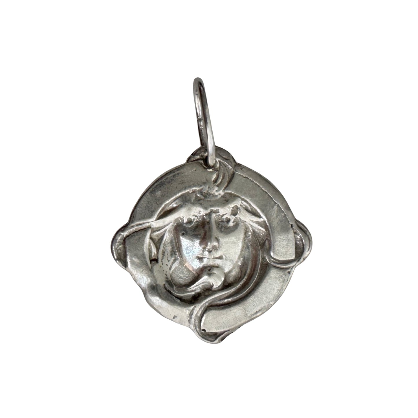 P R E - L O V E D // fabulous framed femme / sterling silver art nouveau style goddess / a pendant