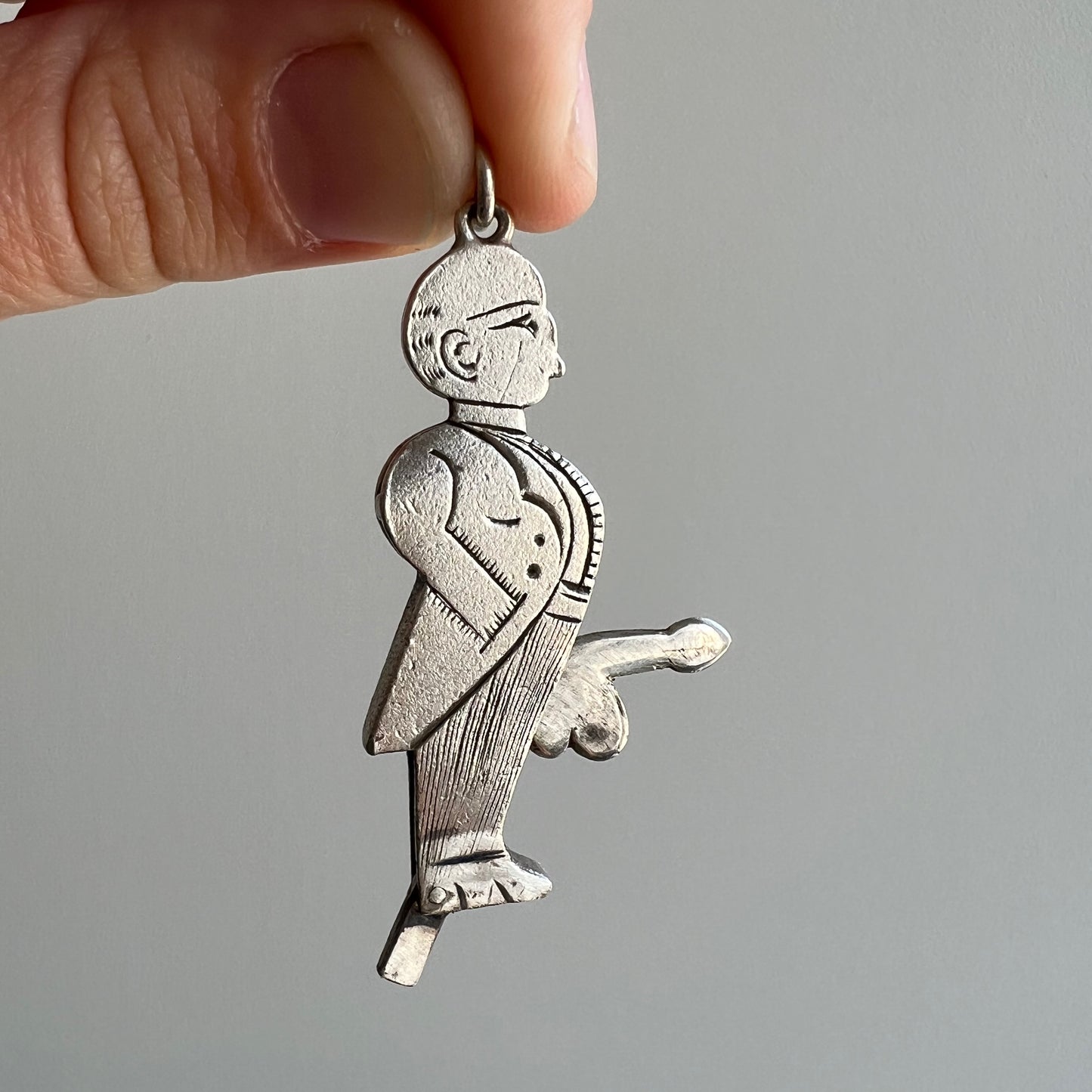 V I N T A G E // NSFW butler / sterling silver butler with a surprise / a pendant