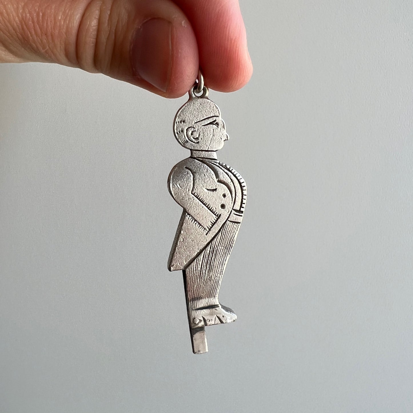 V I N T A G E // NSFW butler / sterling silver butler with a surprise / a pendant