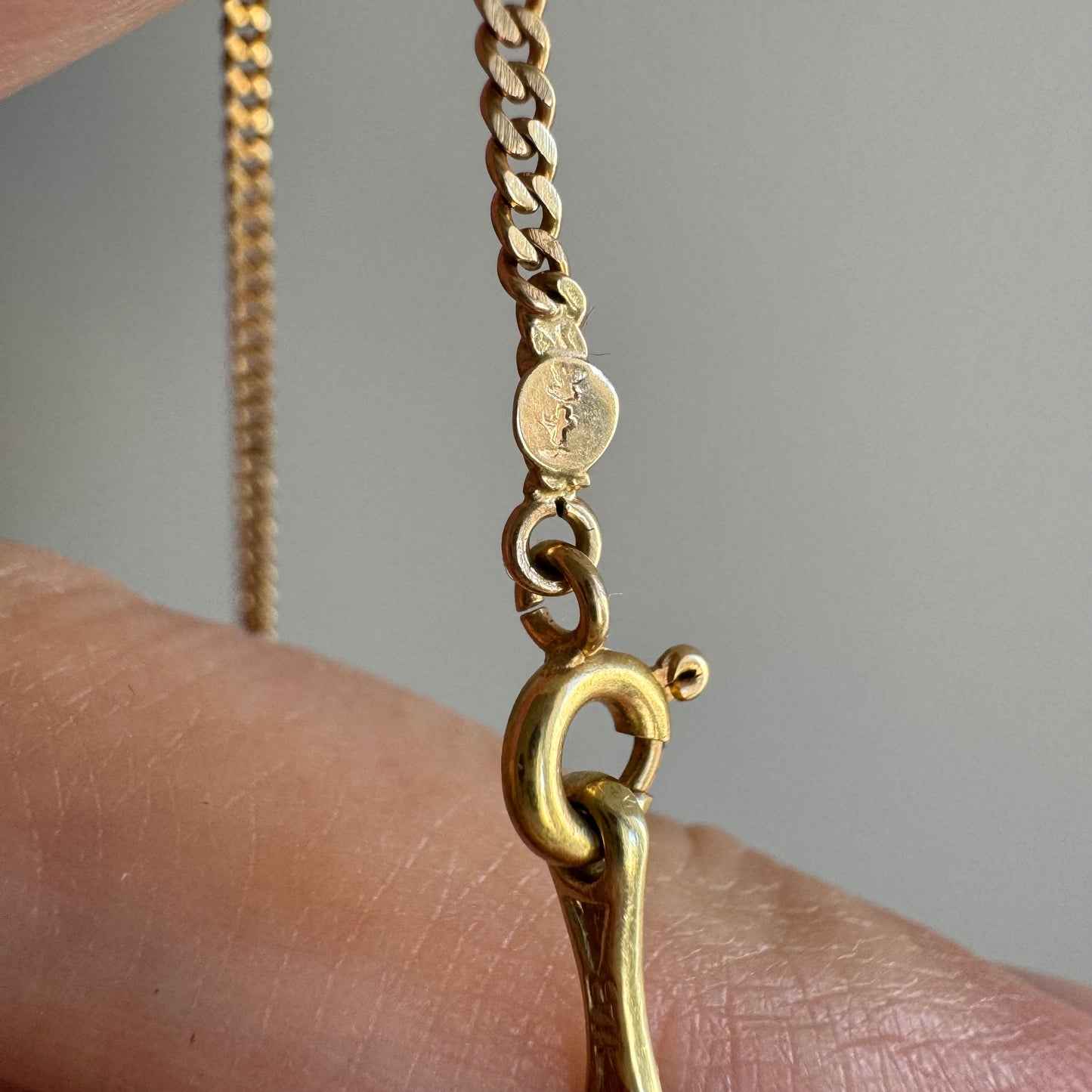 A N T I Q U E // dream curb / 14k dainty sturdy curb chain / 24.75", 5g