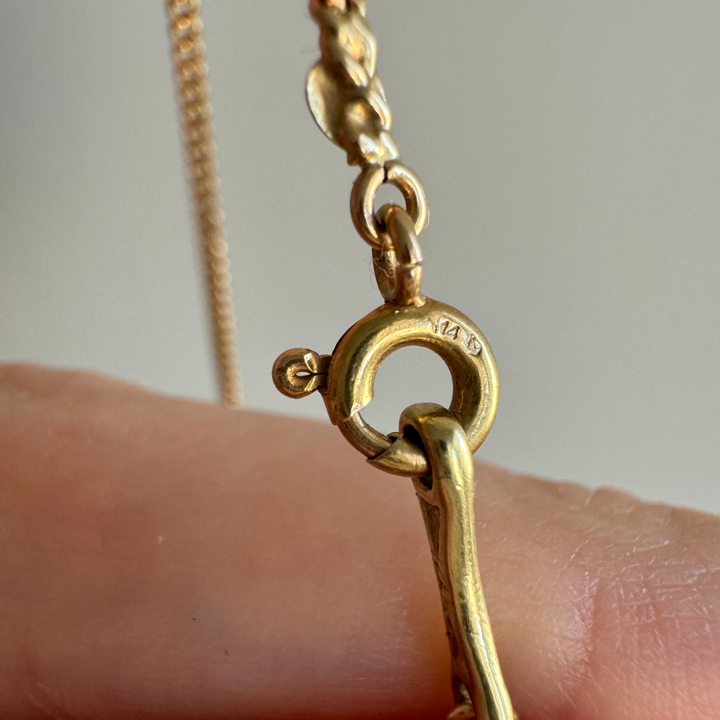 A N T I Q U E // dream curb / 14k dainty sturdy curb chain / 24.75", 5g