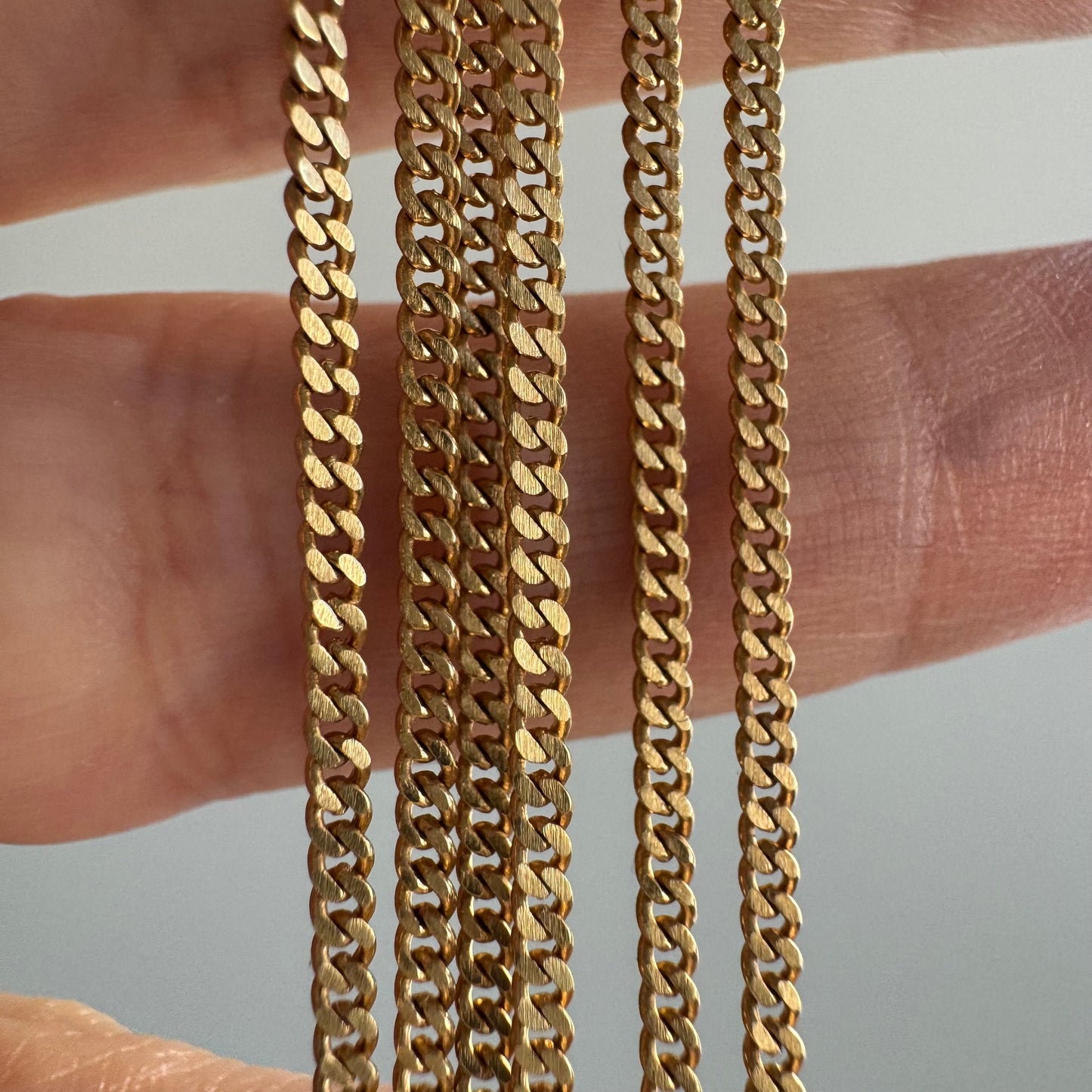 A N T I Q U E // dream curb / 14k dainty sturdy curb chain / 24.75", 5g