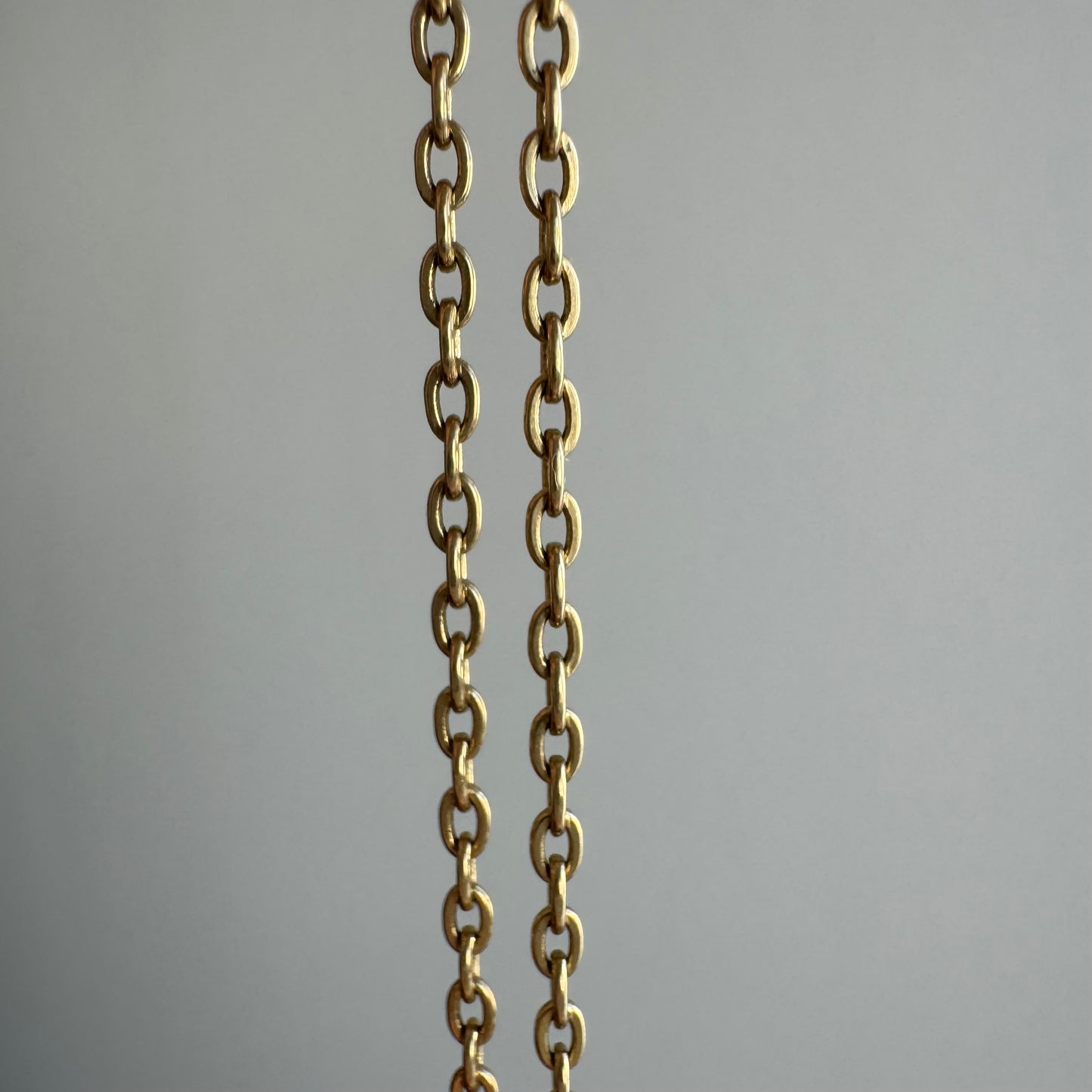 V I N T A G E // everyday cable / 14k yellow gold dainty cable chain / 18.25", 2.8g