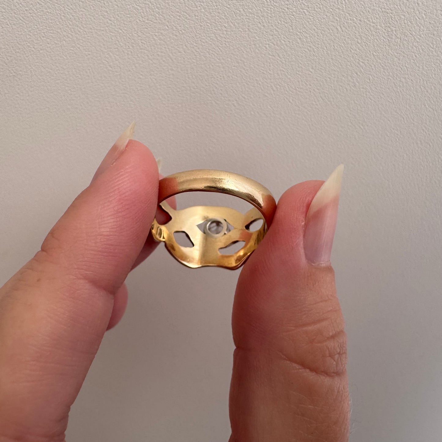 reimagined V I N T A G E // star light star bright / 14k free-form diamond solitaire ring / size ~7