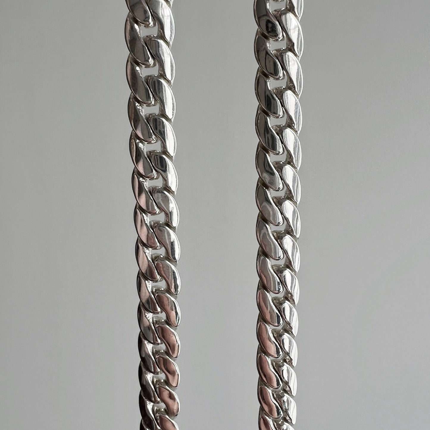 PRE - LOVED // slinky statement / sterling silver tight curb chain / 20.5"